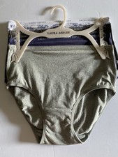 Laura Ashley Women s S 4 Pk Cotton Panties Briefs Underwear Multi Color NWT