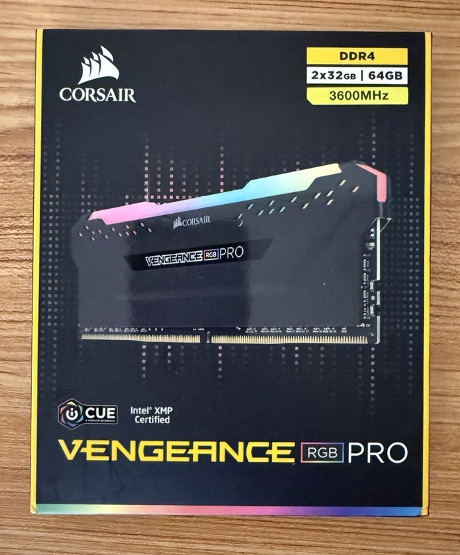Corsair Vengeance RGB Pro 64GB (2x32GB) RAM DDR4 3600MHz CMW64GX4M2D3600C18