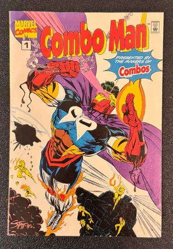 1996 MARVEL COMICS COMBO MAN #1 RARE HTF MINI PROMO VF VINTAGE SPIDER-MAN HULK