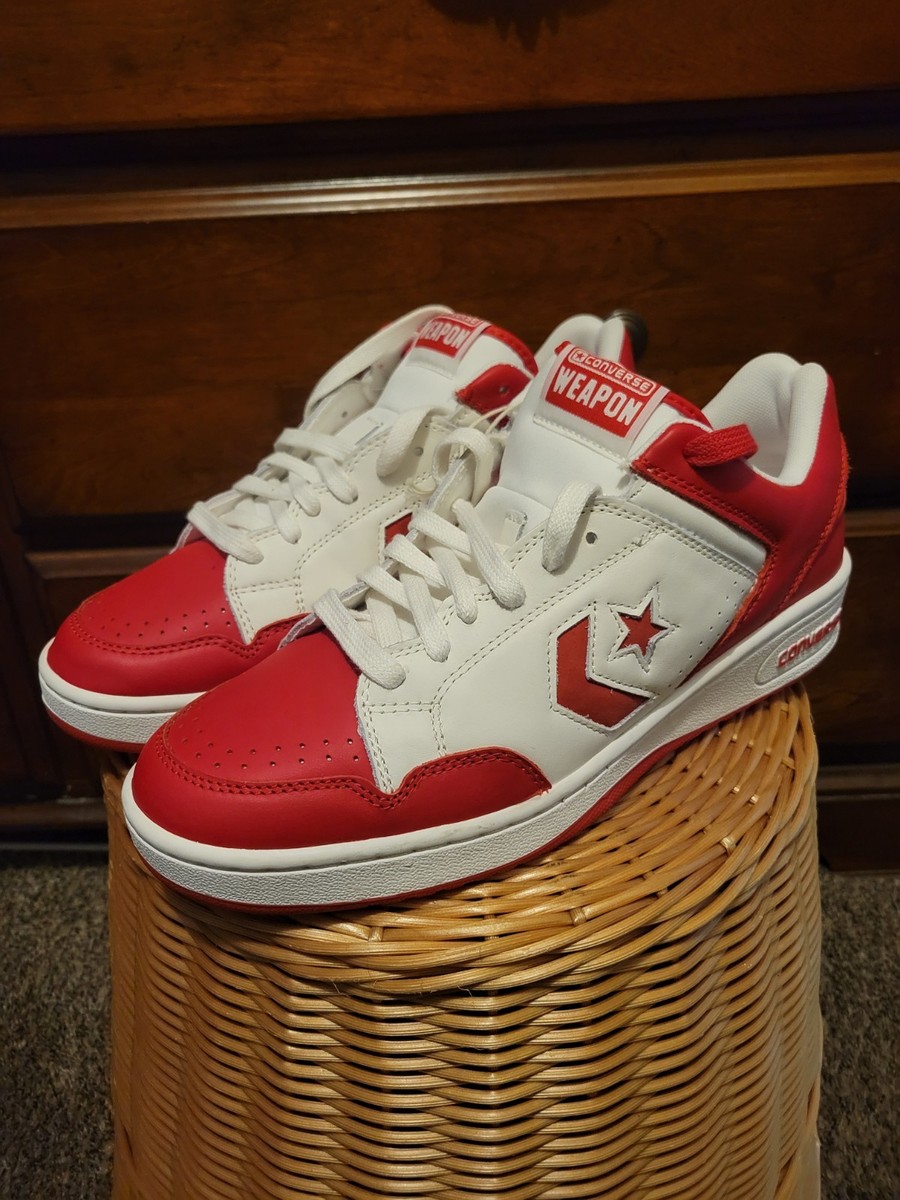 Brand New Converse Weapon Low Red White A10598C Bird Magic  display picture 2