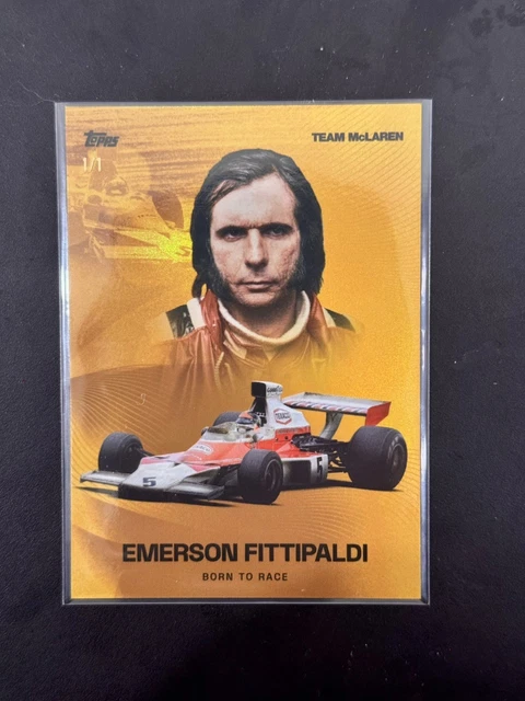 Topps F1 McLaren Racing 2025 Emerson Fittipaldi 1/1 Born to Race