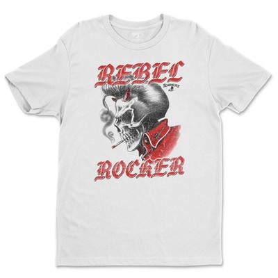 Offiziell Lizenziert Alchemy Rebel Rocker Herren T-Shirt Weiß