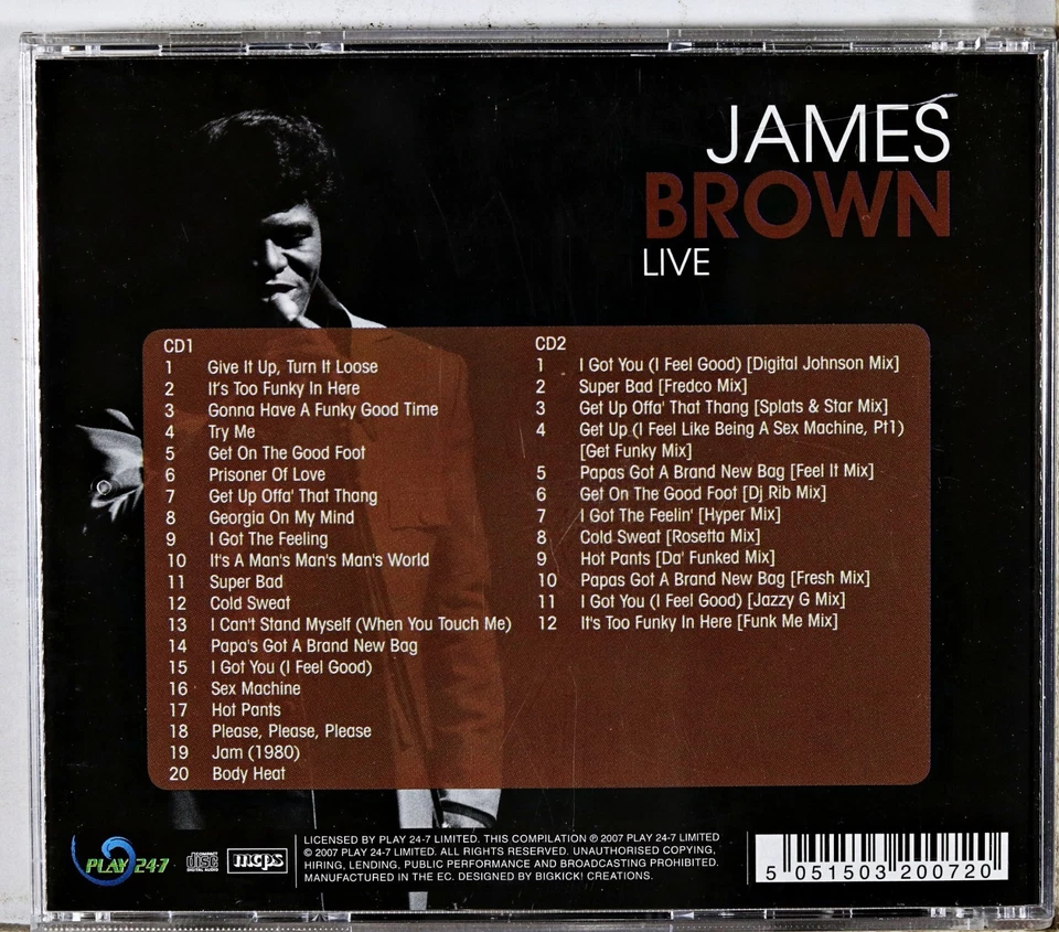 James Brown - Live (CD 2007) Foto 2 de 2