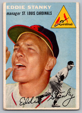 1954 TOPPS #38 EDDIE STANKY CARDINALS