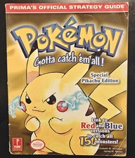 Prima's Official Strategy Guide Pokemon Yellow Special Pikachu Edition No Poster