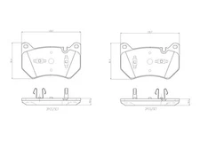 Brembo P 85 181 brake pad set, disc brake for Audi