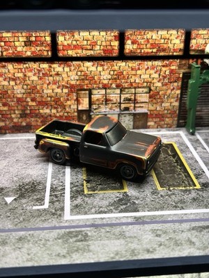 Hot Wheels 1978 Dodge Lil Red Express Truck CUSTOM Patina Paint