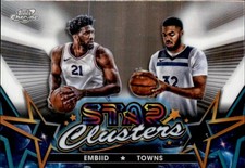 2023-24 Topps Cosmic Chrome - Star Clusters Towns & Embiid #SC-6