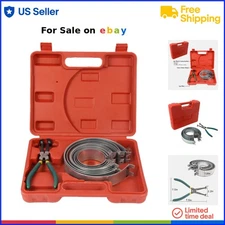 Automotive Piston Ring Compressor Set with Pliers for Car Truck Engine Repair