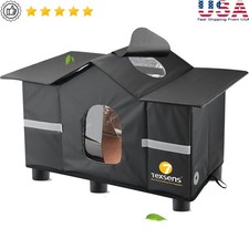 Spacious Waterproof Cat House Outdoor Shelter Easy Assembly Stray Feral Pets New