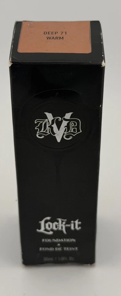 KVD Lock-It Foundation Deep 71 Warm SEALED Full Coverage Long Wear 30ml NEW - Image 2 of 4