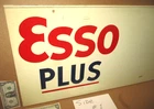 ESSO Gas Oil --Double Sided Swinging Sign OLD - ORIGINAL - VINTAGE Big Heavy 36"