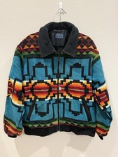 Vintage 90 s Pendleton Aztec Wool Jacket Thrashed
