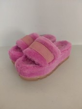 UGG FLUFFITA Clear Women s Slippers Shoes Sandals Platform Pink SIZE 9