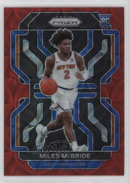 2021-22 Panini Prizm Choice Red Prizm 58/88 Miles McBride #283 Rookie RC 00rs