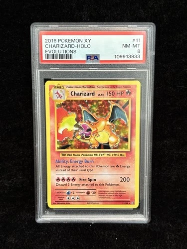 PSA 8 - 2016 Pokemon XY Charizard Holo - Evolutions 11/108