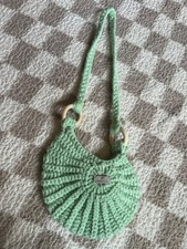 crochet ammonite shell handbag