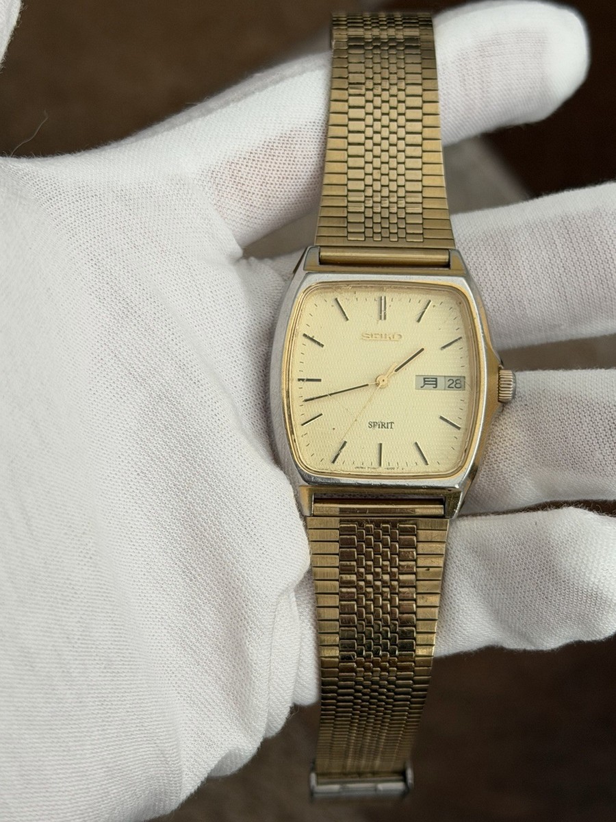 Rare Vintage Seiko Spirit 7N48-5000 Men's Classic Quartz Dress