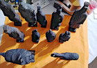 Asian Terracotta Warrior Army Soldiers Figurines Statues Set of 11 — photo 1