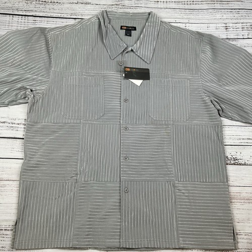 VTG Velour Godbody Corduroy Track Suit Wide Wale Jacket 3XL Pants 44x26 Y2K Gray - Picture 3 of 15