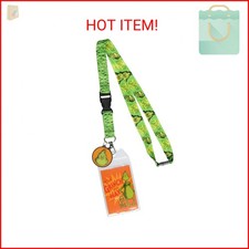 Dr. Seuss Grinch and Max ID Badge Holder Lanyard w/ 1.5" Logo Rubber Pendant