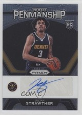 2023-24 Panini Prizm Rookie Penmanship Julian Strawther #RP-SWR Auto 2y0