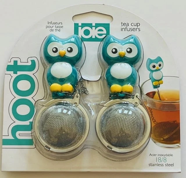 Wise Owl Tea Infuser Set by , 18/8 Stainless Stell Mesh Ball with Decorative ...