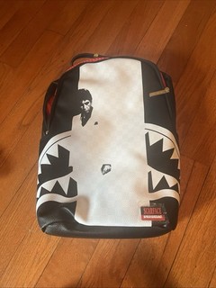 Mochila Sprayground Scarface Estilo Póster Nueva Negra Roja Blanca Bolso Escolar