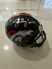 John Elway Autographed Denver Broncos Mini Helmet- Gridiron Authentics COA