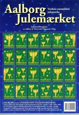 Denmark. 2012 Christmas Sheet Mnh. Local Aalborg. Angels, Stars
