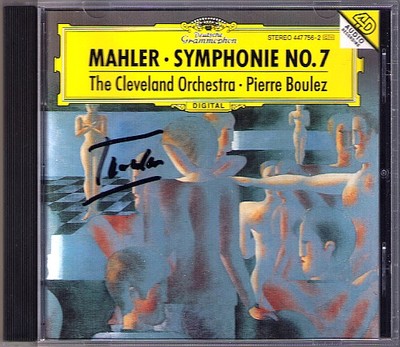 Pierre BOULEZ Signiert MAHLER Symphony No.7 Cleveland