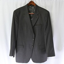 Jos A Bank 44L Brown Houndstooth Wool Cashmere 2Bn Blazer Suit Jacket Sport Coat