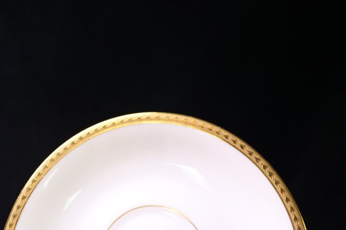 Limoges Elite Works Bawo & Dotter Saucer (s) Encrusted Gold Laurel Leaf - Picture 2 of 4