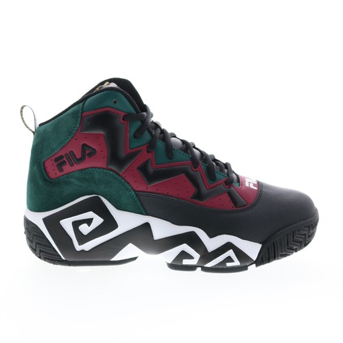 Fila MB 1BM01315-014 Mens Black Leather Basketball Inspired Sneakers Shoes - Picture 1 of 8