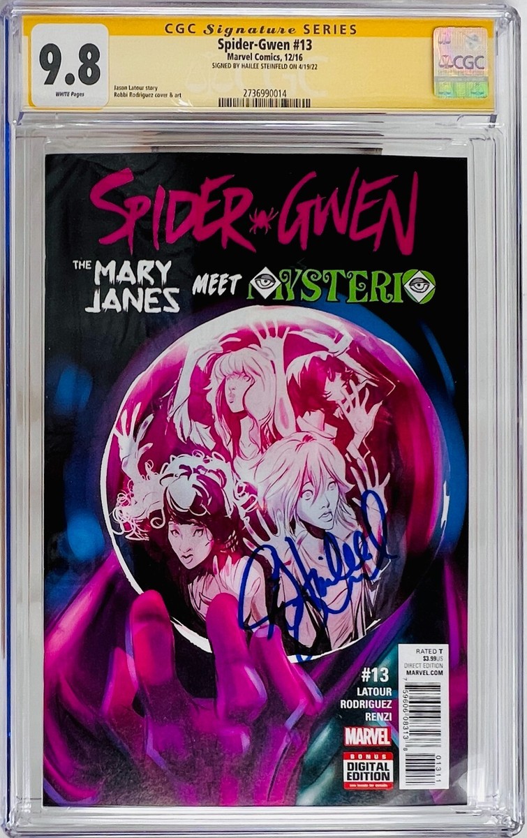 Hailee Steinfeld CGC SS 9.8 スパイダーグウェン CGC Signature Series Graded 9.8 Spider-Gwen #13 Signed by Hailee