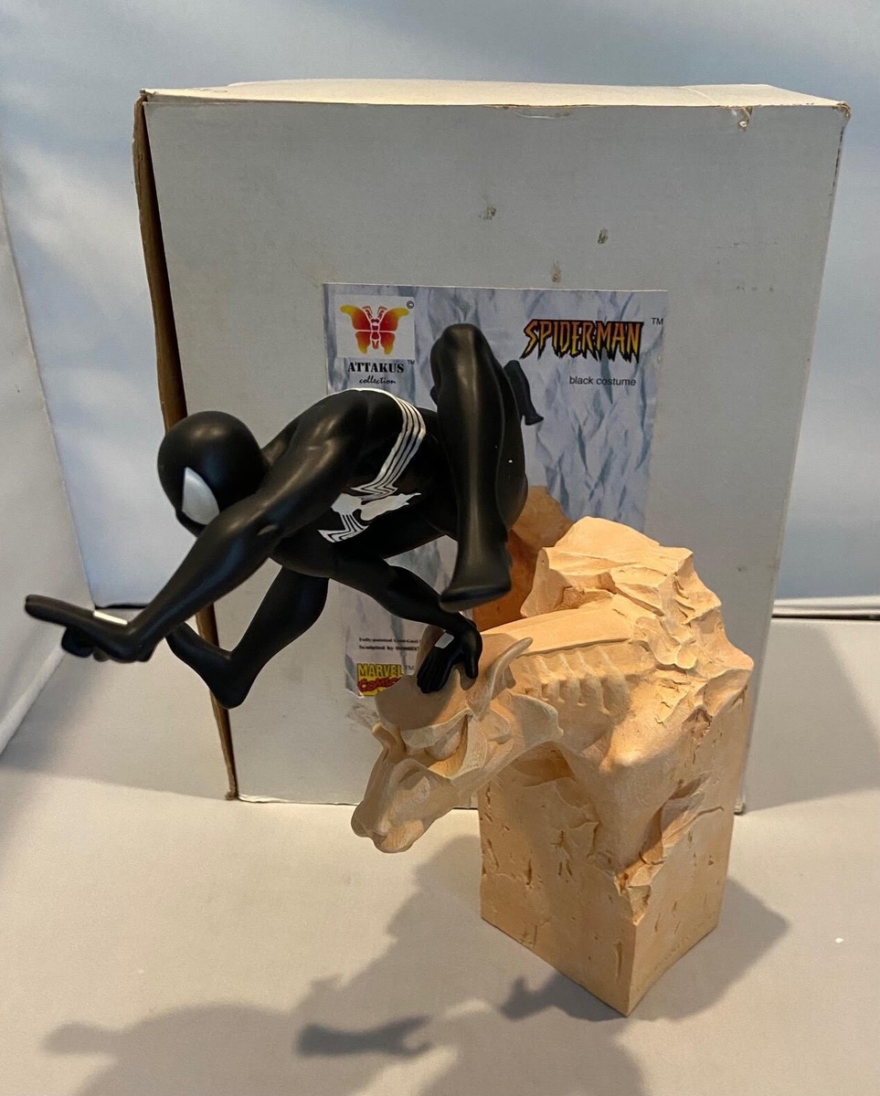 Attakus Spider-Man Black Costume On Gargoyle 1997 Limited Edition