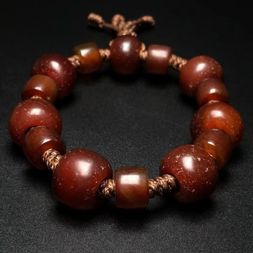 Tibetan Natural Agate Beads Bracelet Amulet Magic Power Good luck bracelet - Picture 4 of 9