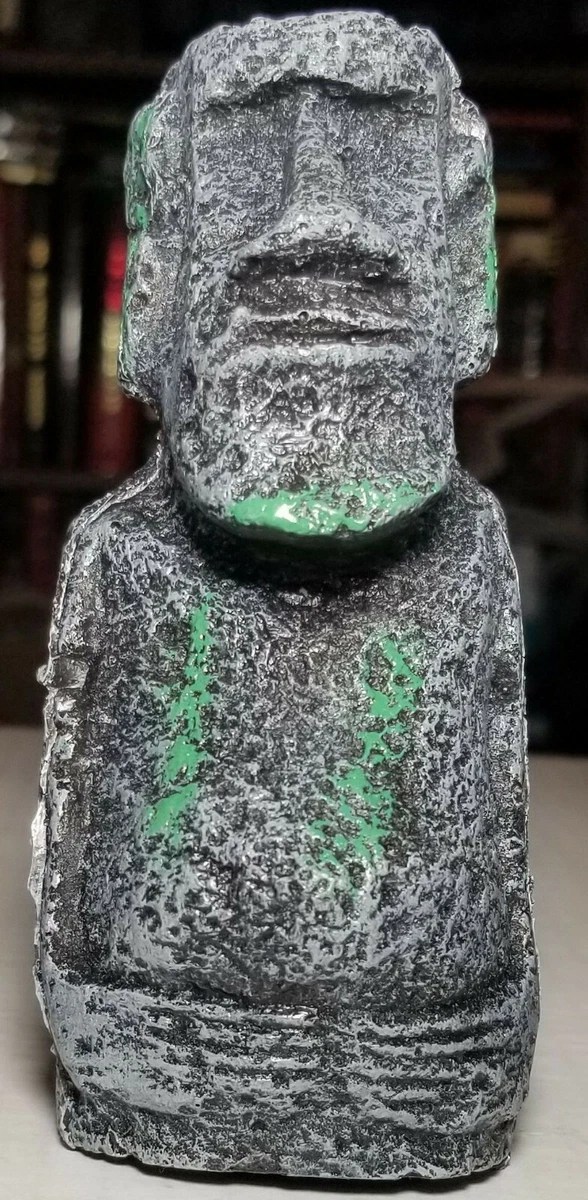 Moai stone head statue