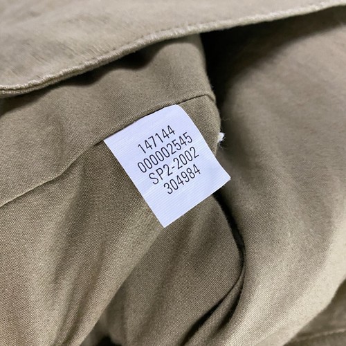 Gap Jacket Mens Large Linen Cotton Wax Coated Blazer Military Safari Chore Barn - Picture 3 of 8
