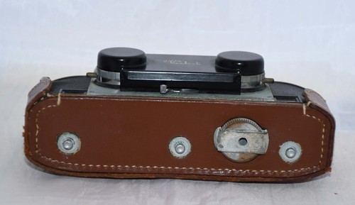 Cámara telémetro realista estéreo David blanca vintage en estuche de cuero original - Imagen 10 de 14