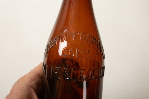 Crown Products Corp Bottle (UC4) Dark Amber (JSF6) Calif Bleaching Water Bear - Picture 6 of 14