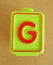 Vtech Alphabet Letters Activity Cube Replacement Doubled Sided G/T  Block O43