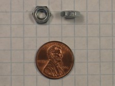 HEX MACHINE SCREW NUT, 8-32, STEEL, ZINC-PLATED, 0.117-0.130 " THICKNESS