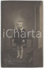 1915 ca MORTARA (PV) - Ritratto di bambino - Fotocartolina A.MUCHETTI 8x13 cm