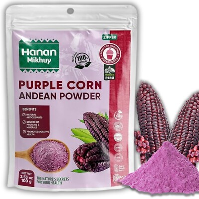 Maiz Morado 100% Natural Purple Corn Powder - Digestive Health & Vitality - Peru