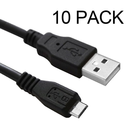 10 Pack Micro USB Cable Quick Charging Cord For Android Samsung Galaxy S7 Note 4 - Photo 2 sur 6