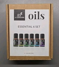 ART NATURALS Top 6 Essential Oils Set 100% Pure For Skin & Hair NEW