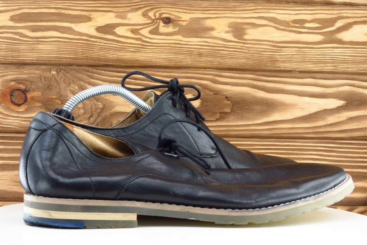 Steve Madden Packo Mens Derby Shoes Size 12 Business Casual Black Leather TURBO Black Leather Lace-Up Dress Shoe – Steve Madden main image 2