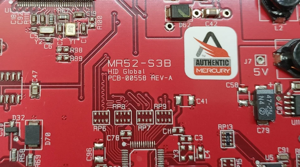 Authentic Mercury MR52-S3B HID Global PCB-00558 REV-A - Image 3 of 4