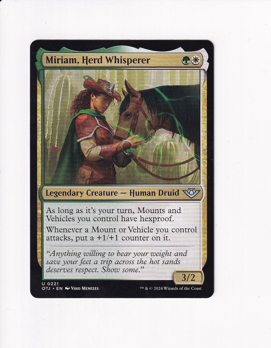 mtg まとめ売り MAGIC THE GATHERING MTG OUTLAWS OF THUNDER JUNCTION MIRIAM, HERD